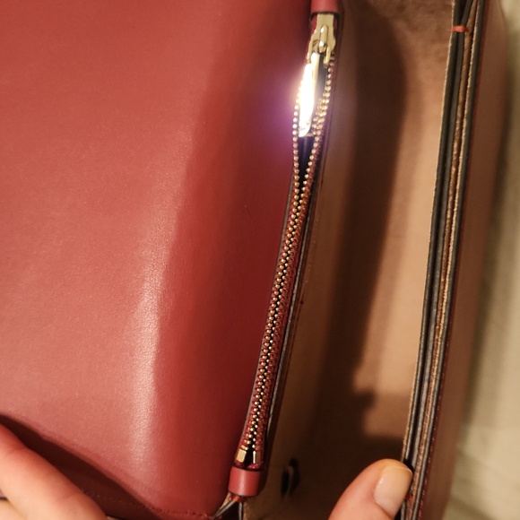 Kate Spade Suzie Large Suede Crossbody Purse with two straps - Picture 7 of 8